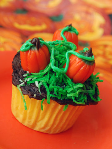 Cupcake pumpkins