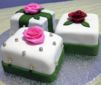 PastelFantasía de Primavera con Cupcakes en forma de regalo
Técnica Fondant suizo