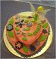 Pastel Tinker Bell Técnica Mixta Whipping cream y Fondant suizo 