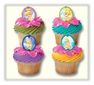 Cupcakes princesas
Técnica
Whipping cream con aplicaciones de medallones
